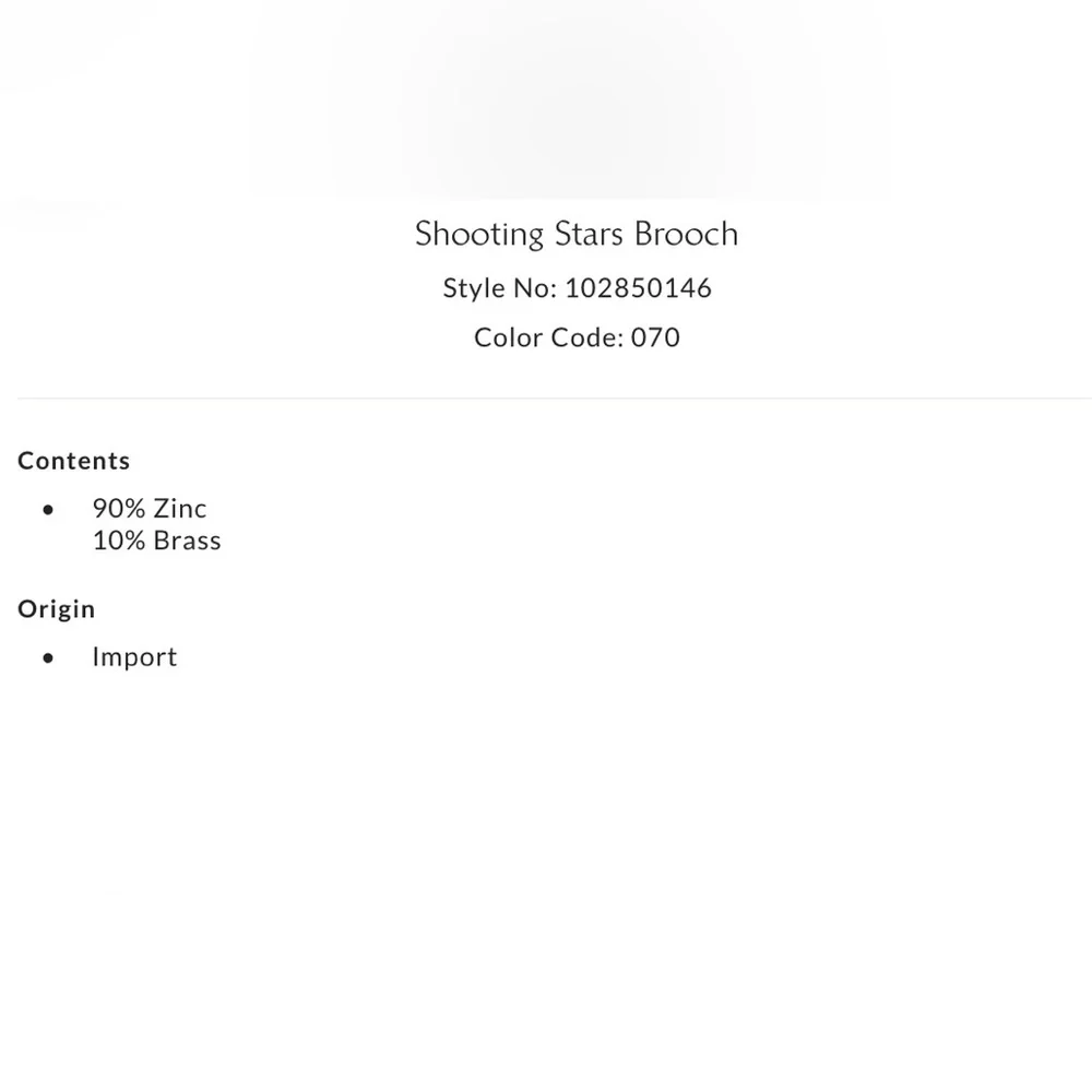 NWT Free People Shooting Stars💫 Brooch Pin in Gold New - Picture 4 of 4